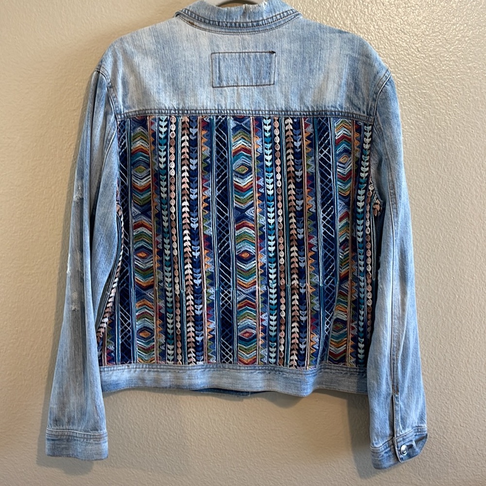 Embroidered jean jacket